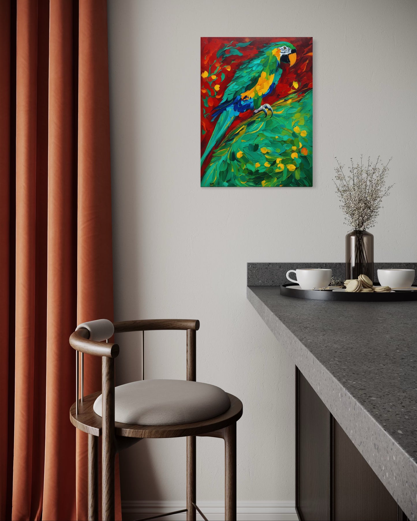 Bild auf Leinwand: „ Parrot from Amazon.”