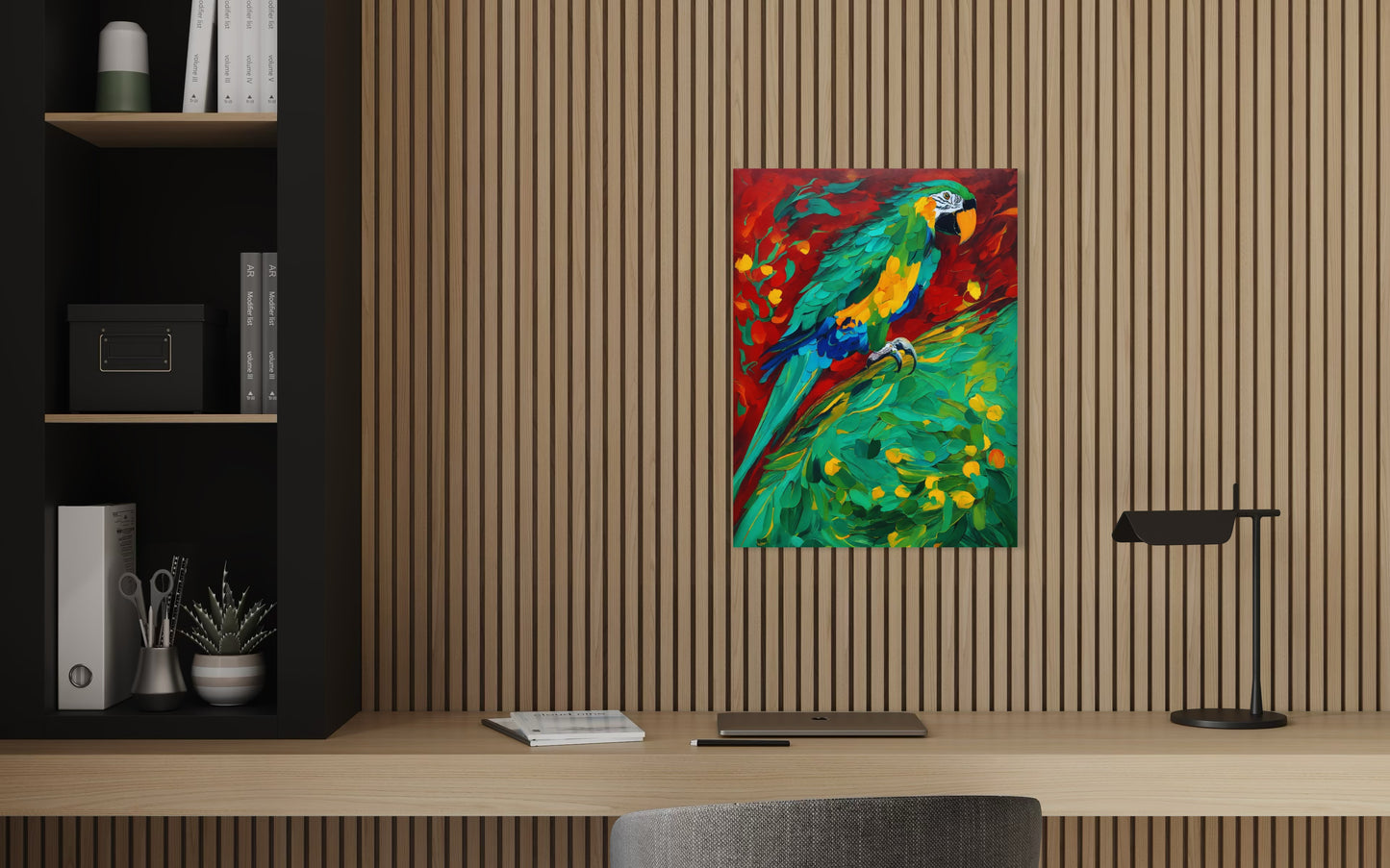 Bild auf Leinwand: „ Parrot from Amazon.”