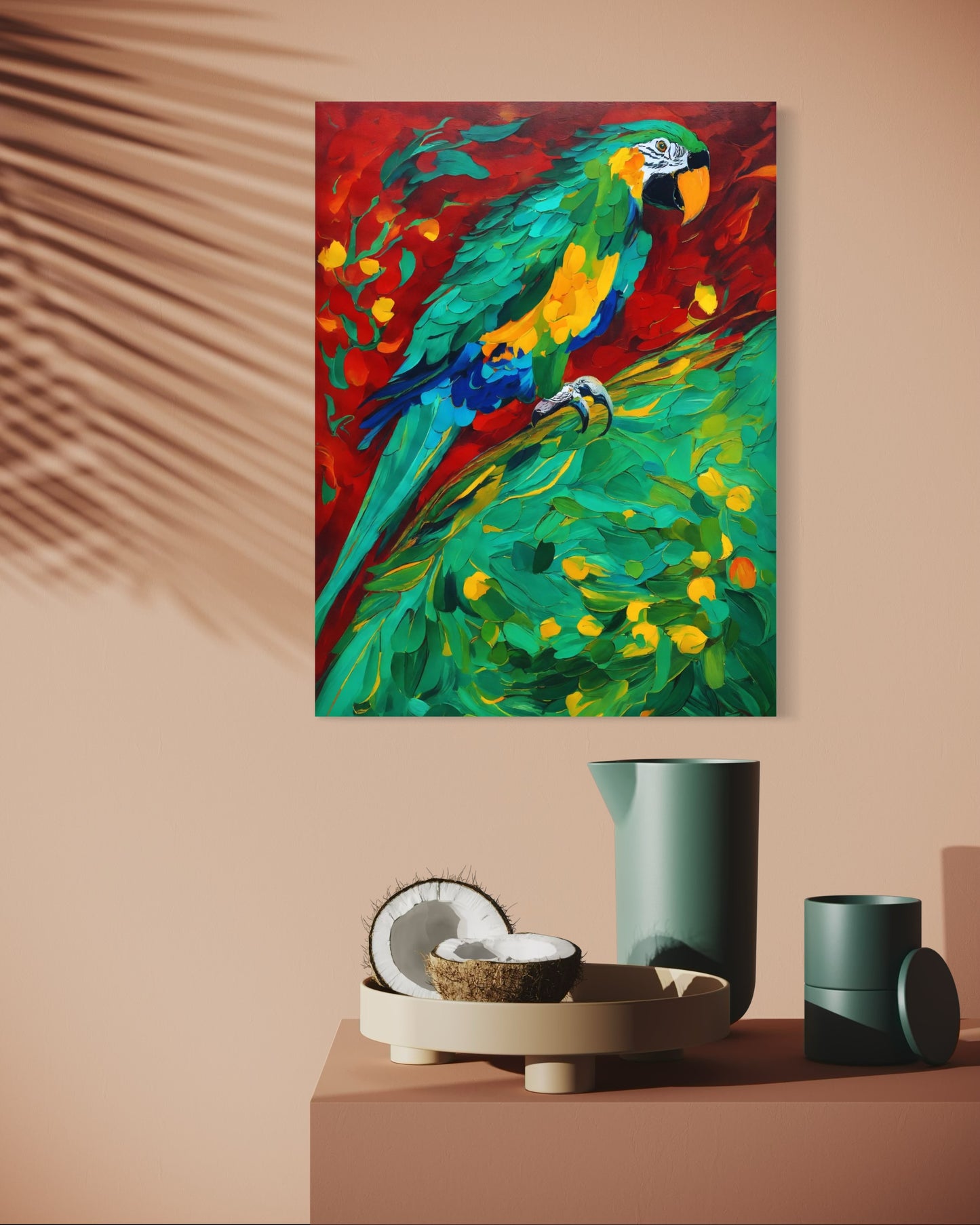 Bild auf Leinwand: „ Parrot from Amazon.”