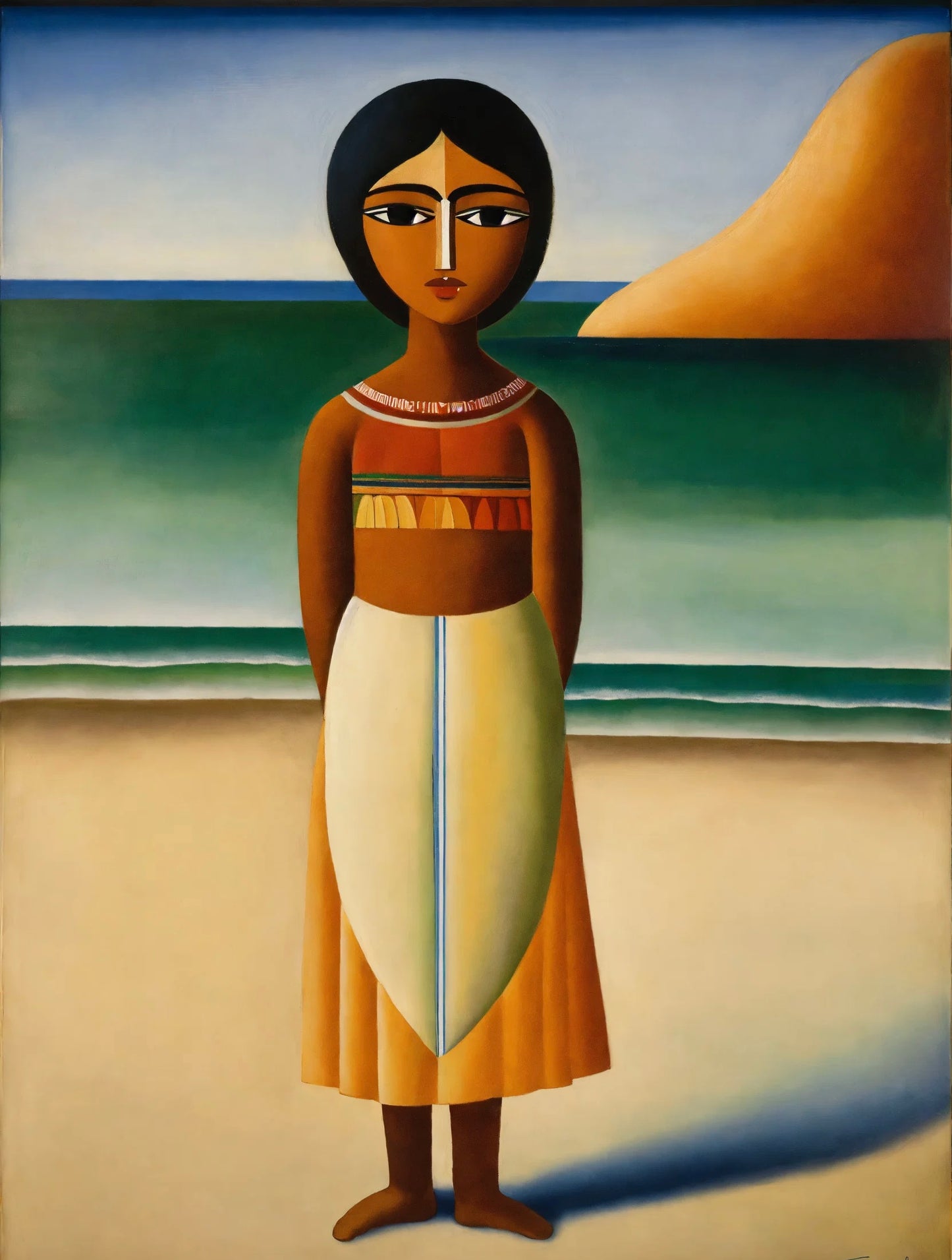 Deko Bild auf Leinwand: "Indian Potira, the Flower of the Beach."